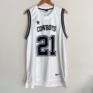 Dallas Cowboys Nike Basketball Ezekiel Elliot Ordinal Jersey Men’s Size Large